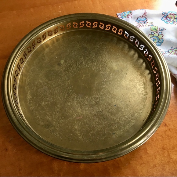 Vintage Brass Tray - Picture 4 of 5